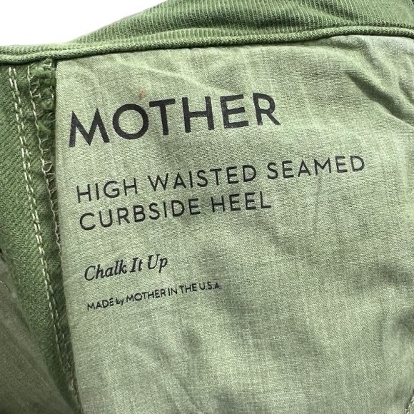 Mother High Waisted Seamed Curb Side Heel Pants 28 - Picture 5 of 14